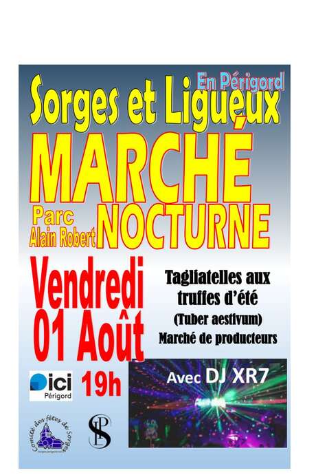 Gourmet summer truffle market in Sorges