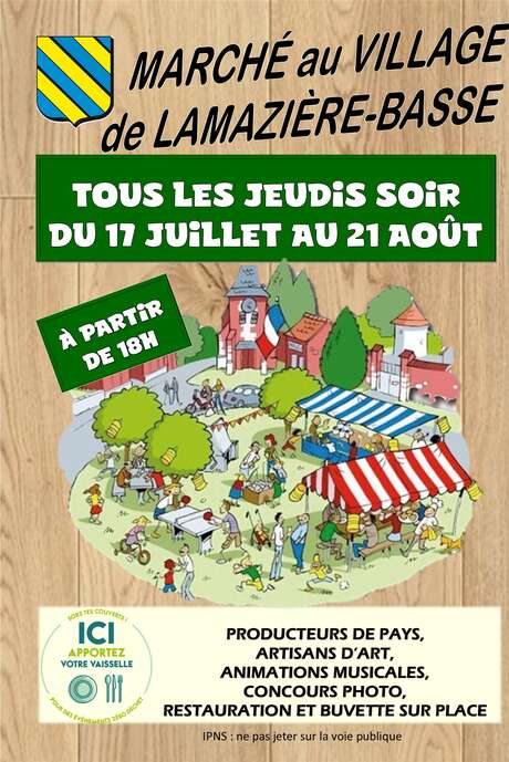 Festive market of Lamazière-Basse